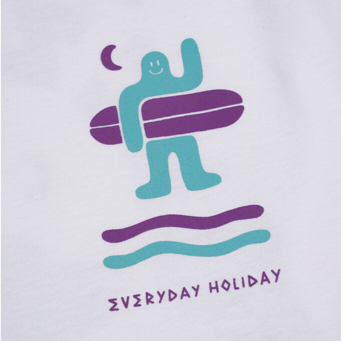 T-SHIRT PÓŁCZŁOWIEK PÓŁWYSEP WHITE