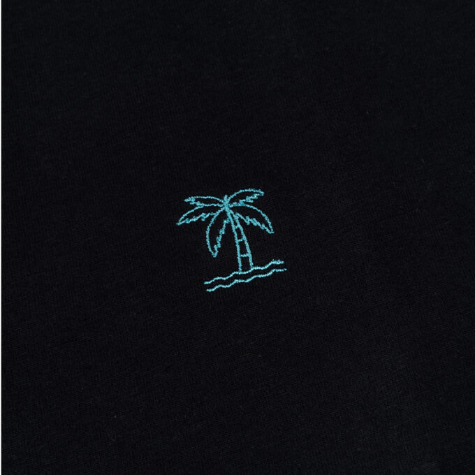 T-SHIRT PALM CASUAL BLACK