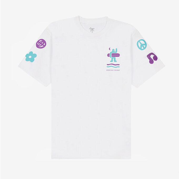 T-SHIRT PÓŁCZŁOWIEK PÓŁWYSEP WHITE
