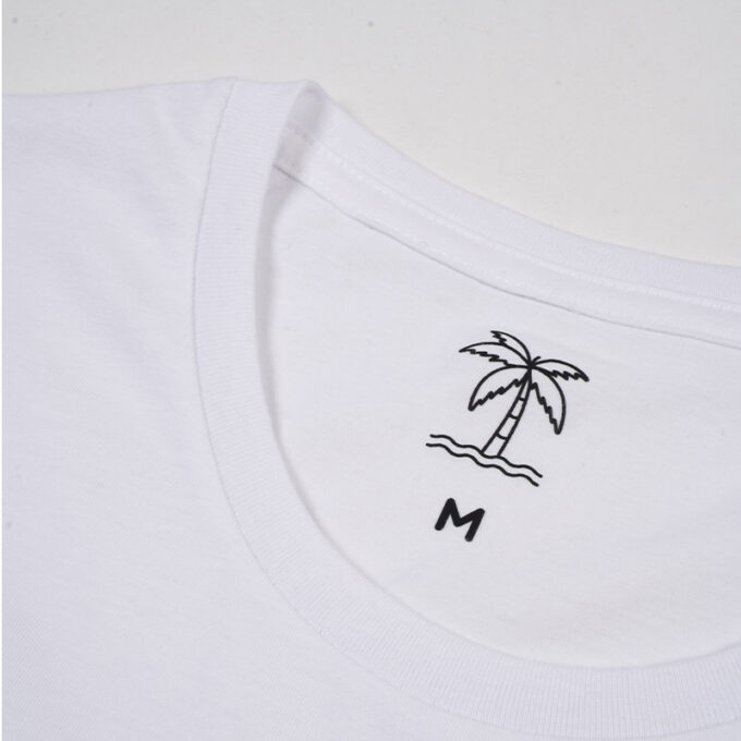 T-SHIRT PÓŁCZŁOWIEK PÓŁWYSEP WHITE