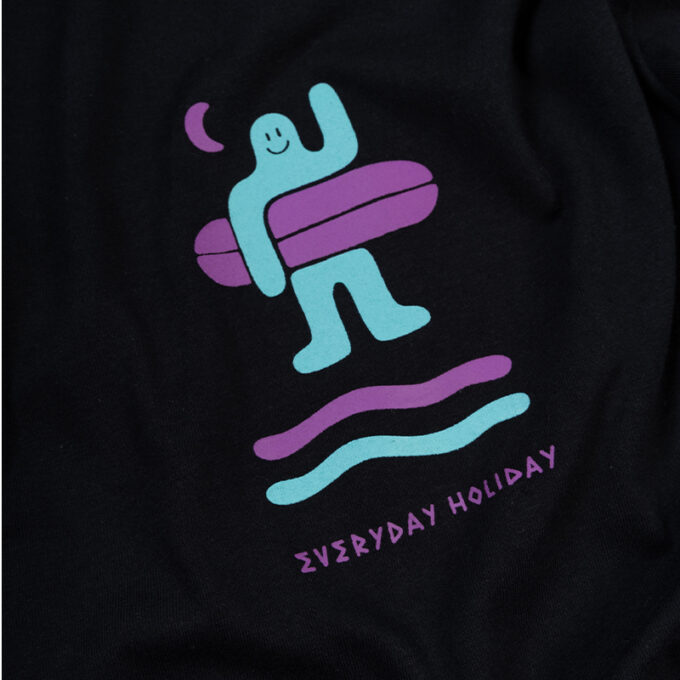 LONGSLEEVE PÓŁCZŁOWIEK PÓŁWYSEP BLACK