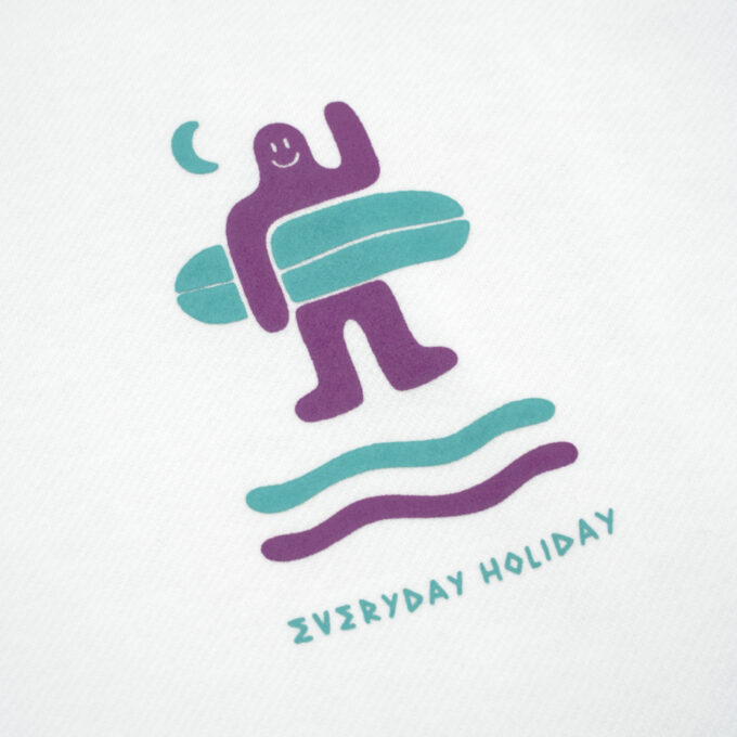 Everyday Holiday Hoodie Półczłowiek Półwysep White