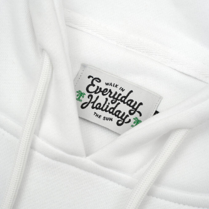 Everyday Holiday Hoodie Półczłowiek Półwysep White