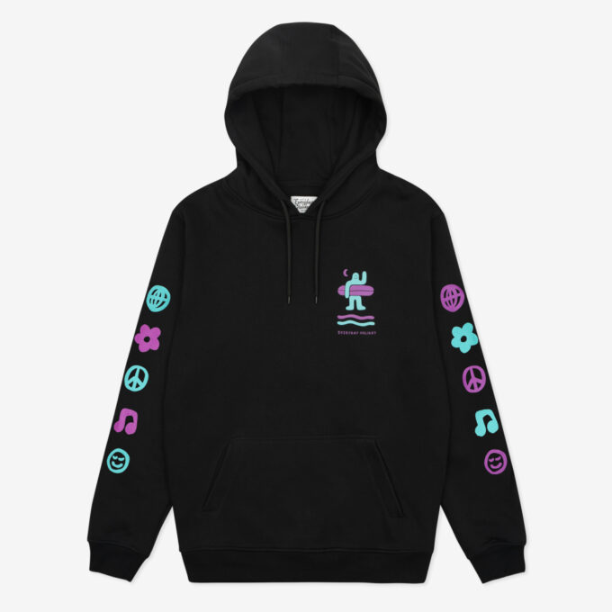 Everyday Holiday Hoodie Półczłowiek Półwysep Black