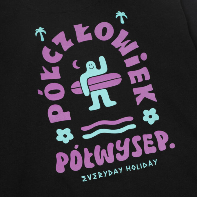 Everyday Holiday Hoodie Półczłowiek Półwysep Black