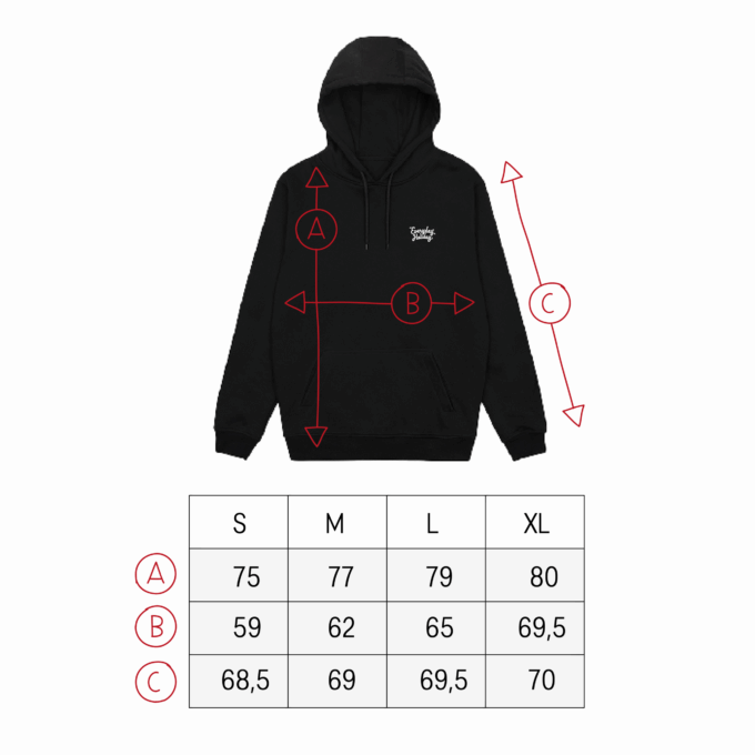 Everyday Holiday Hoodie Półczłowiek Półwysep Rozmiarówka