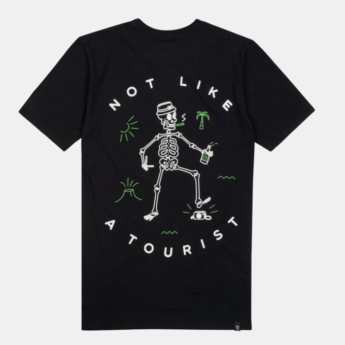 Everyday Holiday T-shirt Not Like A Tourist Black