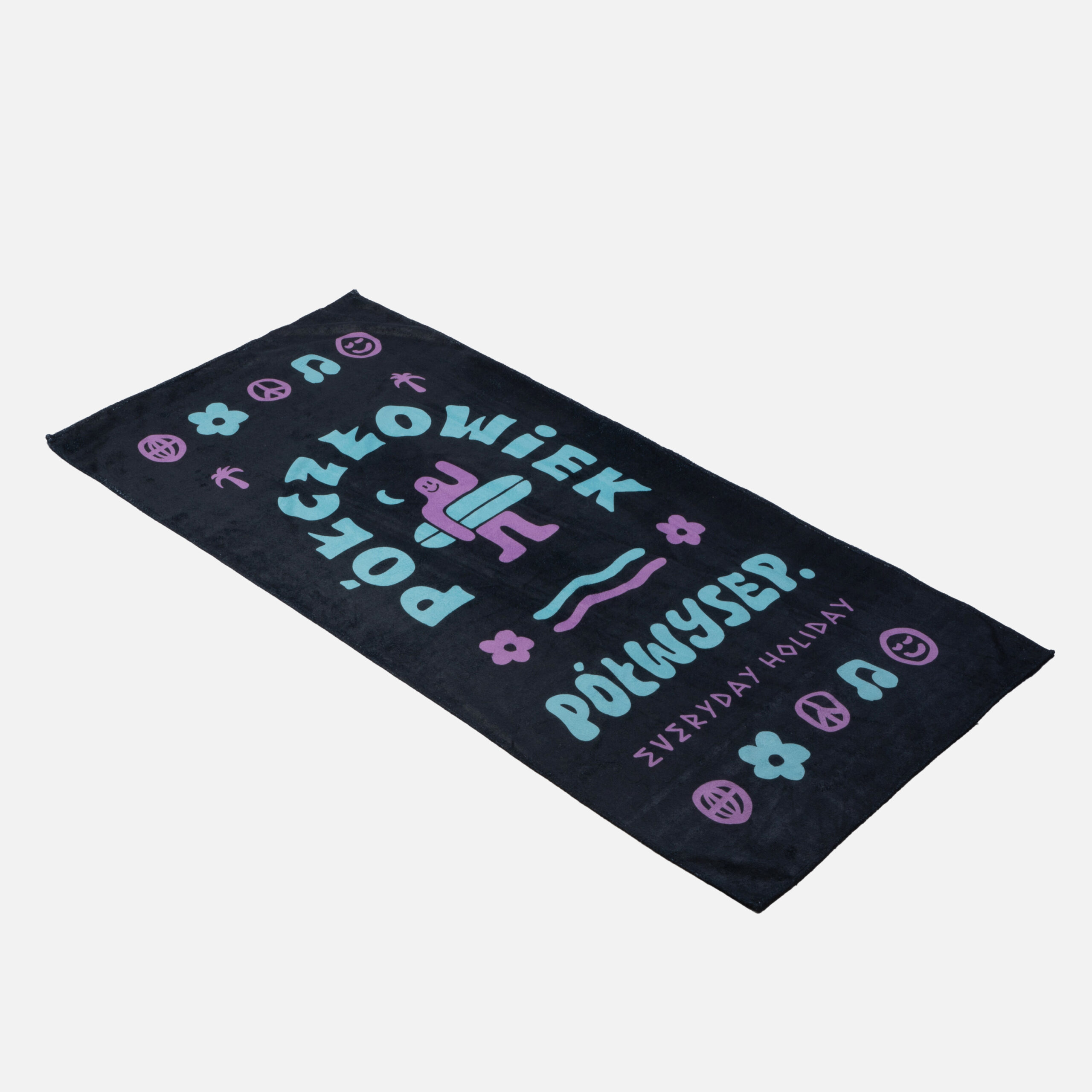 Everyday Holiday Towel Półczłowiek Półwysep Black 150cm x 75cm