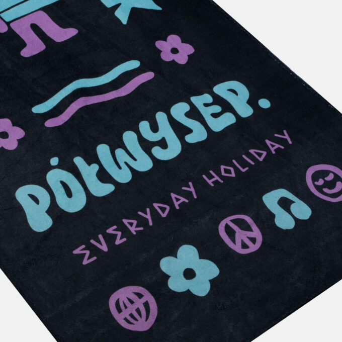 Everyday Holiday Towel Półczłowiek Półwysep Black 150cm x 75cm