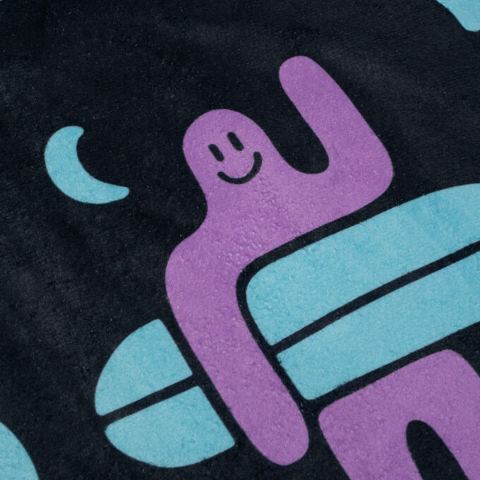 Everyday Holiday Towel Półczłowiek Półwysep Black 150cm x 75cm
