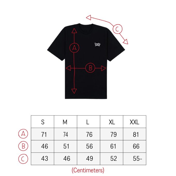Everyday Holiday T-shirt - Sizes - Rozmiarówka