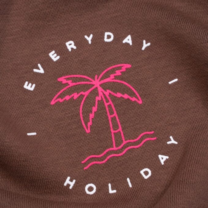 Everyday Holiday Hoodie Not Like A Tourist Brown