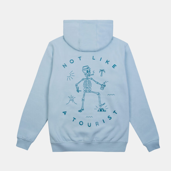 Hoodie Not Like A Tourist Blue