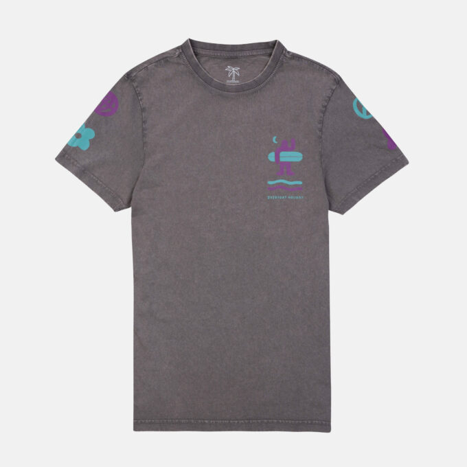 Everyday Holiday T-shirt Półczłowiek Półwysep Retro
