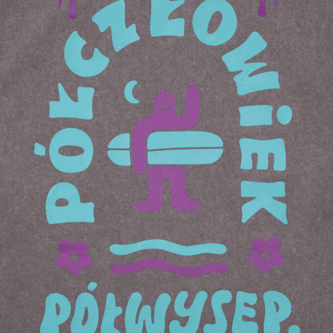 Everyday Holiday T-shirt Półczłowiek Półwysep Retro