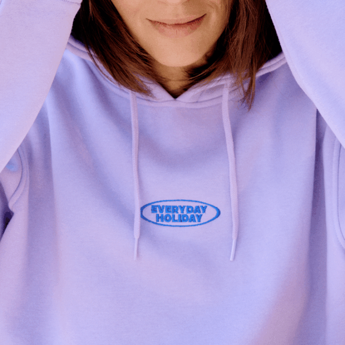 Everyday Holiday Hoodie Patch Fiolet